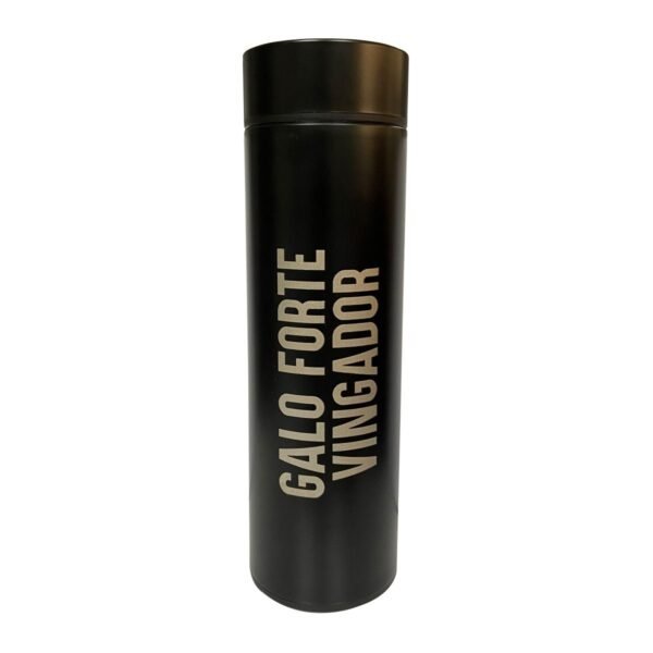 Garrafa Térmica Preta 450ml c/Infusor e Led - Atlético Mineiro - Image 2