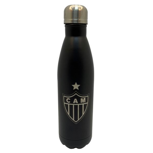 Garrafa Inox 750ml Preto - Atlético Mineiro