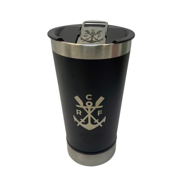 Copo Térmico Preto 500ml Com Abridor Flamengo - Image 2