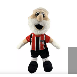Pelúcia Mascote Santo Paulo Camiseta Listrada