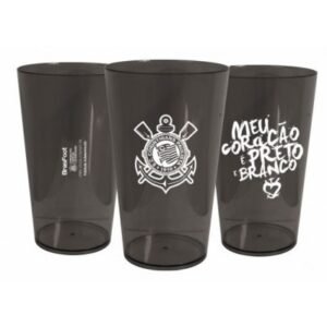 COPO PLÁSTICO BRASFOOT 450ML - CORINTHIANS