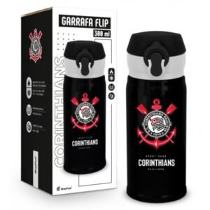 GARRAFA TÉRMICA FLIP 300ML TIMES - CORINTHIANS