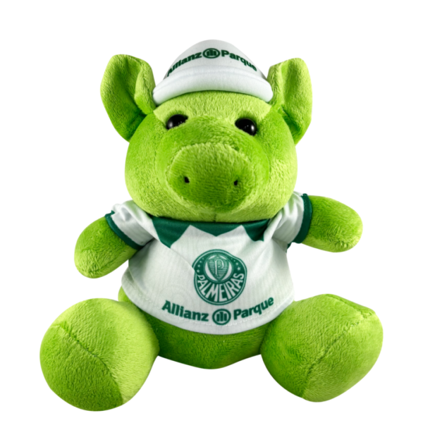 Pelúcia Porquinho Allianz Parque Camisa Branca 2 2024