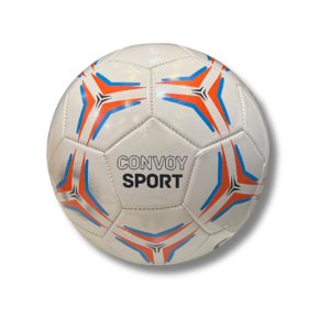 Bola de Futebol de Campo Yin’s branca com laranja/azul