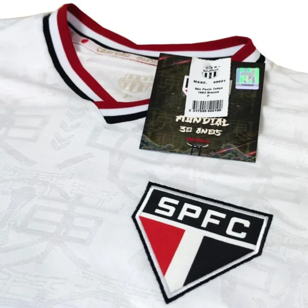 Camisa São Paulo Mundial 1993 Tokyo Edição Especial Masculino Branco - Image 2