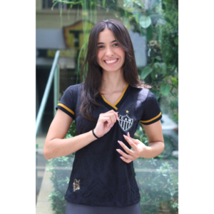 Camisa Atlético Retrô 2013 Preta Feminina