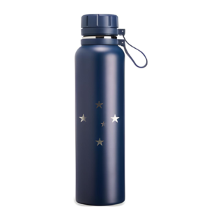 Garrafa Térmica 1litro Azul Estrelas Cruzeiro