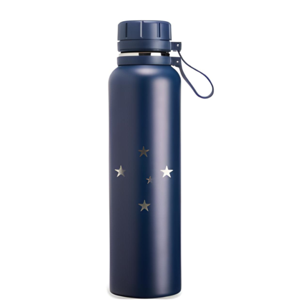 Garrafa Térmica 1litro Azul Estrelas Cruzeiro