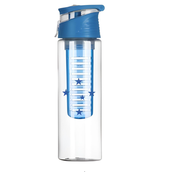 Squeeze Plástico Azul 700ml C/Infusor Cruzeiro Estrelas