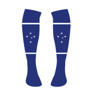 Meião Adulto Azul Cruzeiro Estrelas
