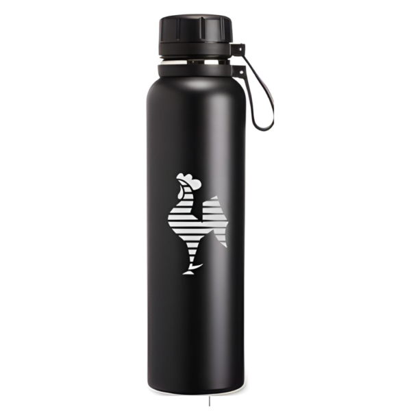 Garrafa Térmica 1L Preta Galo Atlético Mineiro Laser