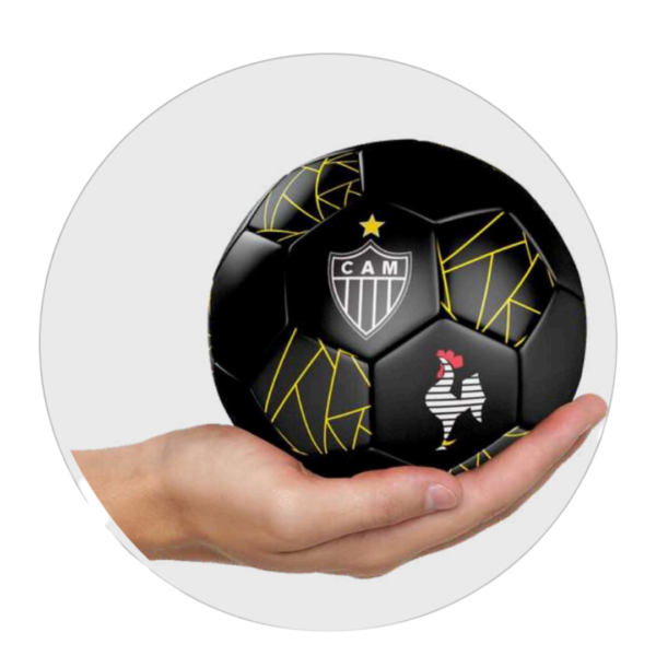 Mini Bola Preta Atlético MG 01