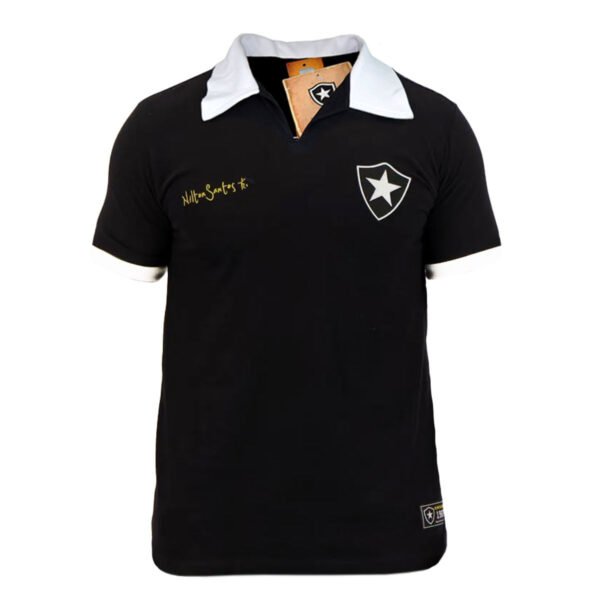 Camisa Botafogo Nilton Santos Retrô 1962 Preta