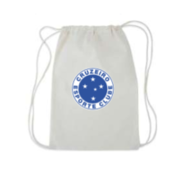 Saco Mochila Cruzeiro Escudo Branca