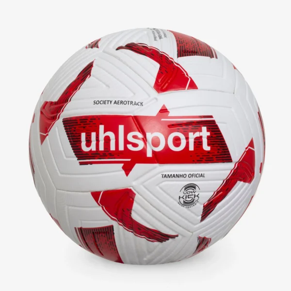 Bola De Futebol Society Aerotrack UHLSPORT branca/vermelho