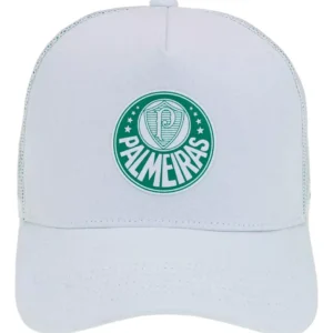 Boné Branco Palmeiras Trucker Silk Frontal
