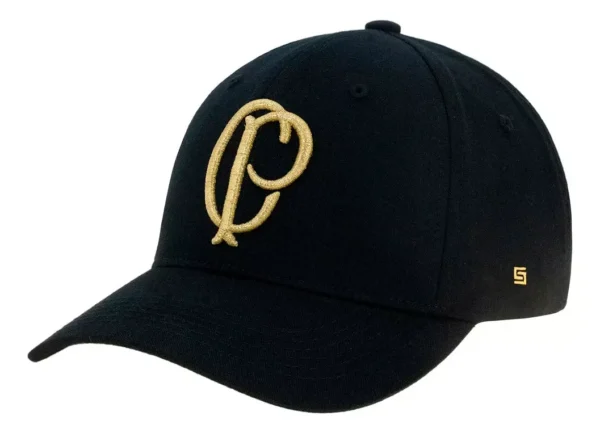 Boné Corinthians Supercap Bordado Aba Curva Relevo Dourado - Image 3