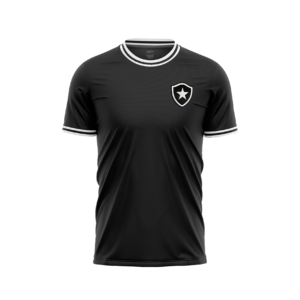 Camisa Botafogo Jacquard Retrô Preta JC009