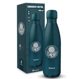GARRAFA TÉRMICA METAL NEO 500ML - PALMEIRAS LASER