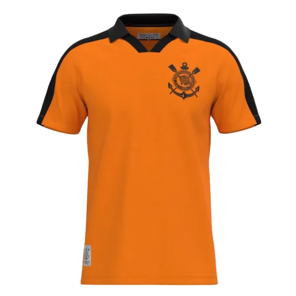 Camisa Polo Corinthians Laranja Neon