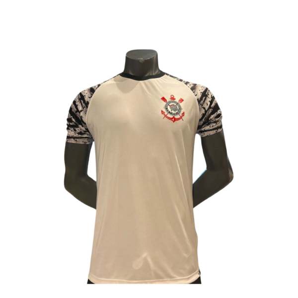Camisa Corinthians Sleeves Branca Femina