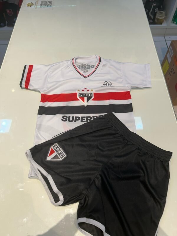 Conjunto Infantil São Paulo Uniforme I 25/26