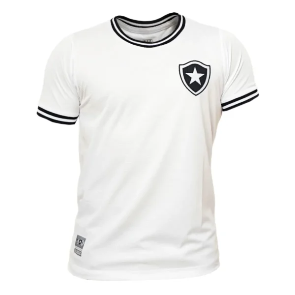 Camisa Botafogo Jacquard Retrô Branca JC007