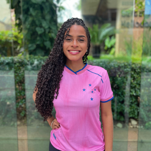 Camisa Cruzeiro Rosa Estação Sport Feminina