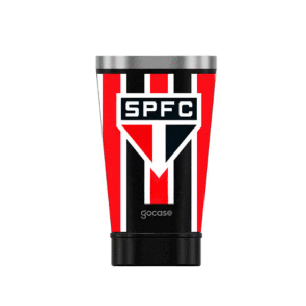 Copo Térmico São Paulo Gocase Preto Vermelho