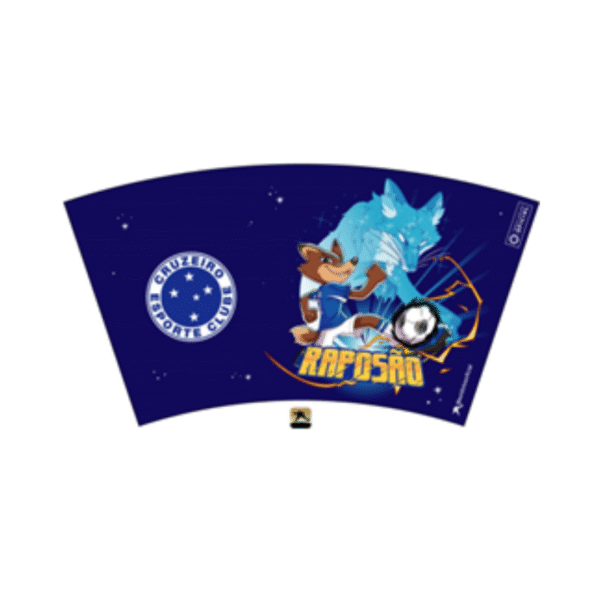 Copo Cruzeiro Raposão Azul 550ML