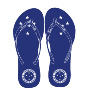 Chinelo Azul Estrelas Cruzeiro