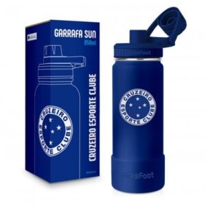 GARRAFA TÉRMICA SUN C/ BASE SILICONE PREMIUM 850ML TIMES - CRUZEIRO