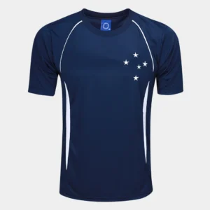 Camisa Cruzeiro Dry Azul Marinho e Branco