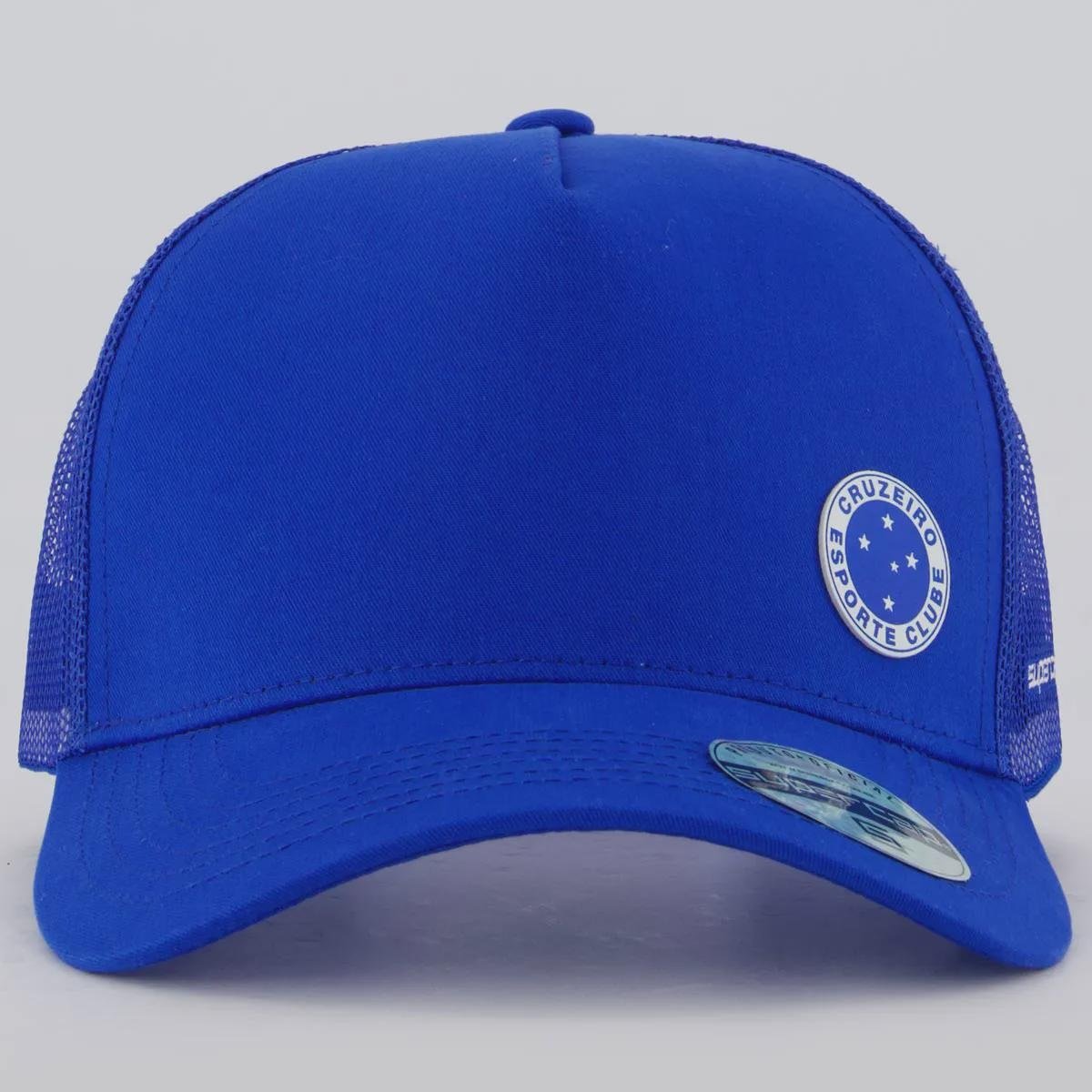 Boné Unissex SuperCap do Cruzeiro Americano Aba Curva Trucker