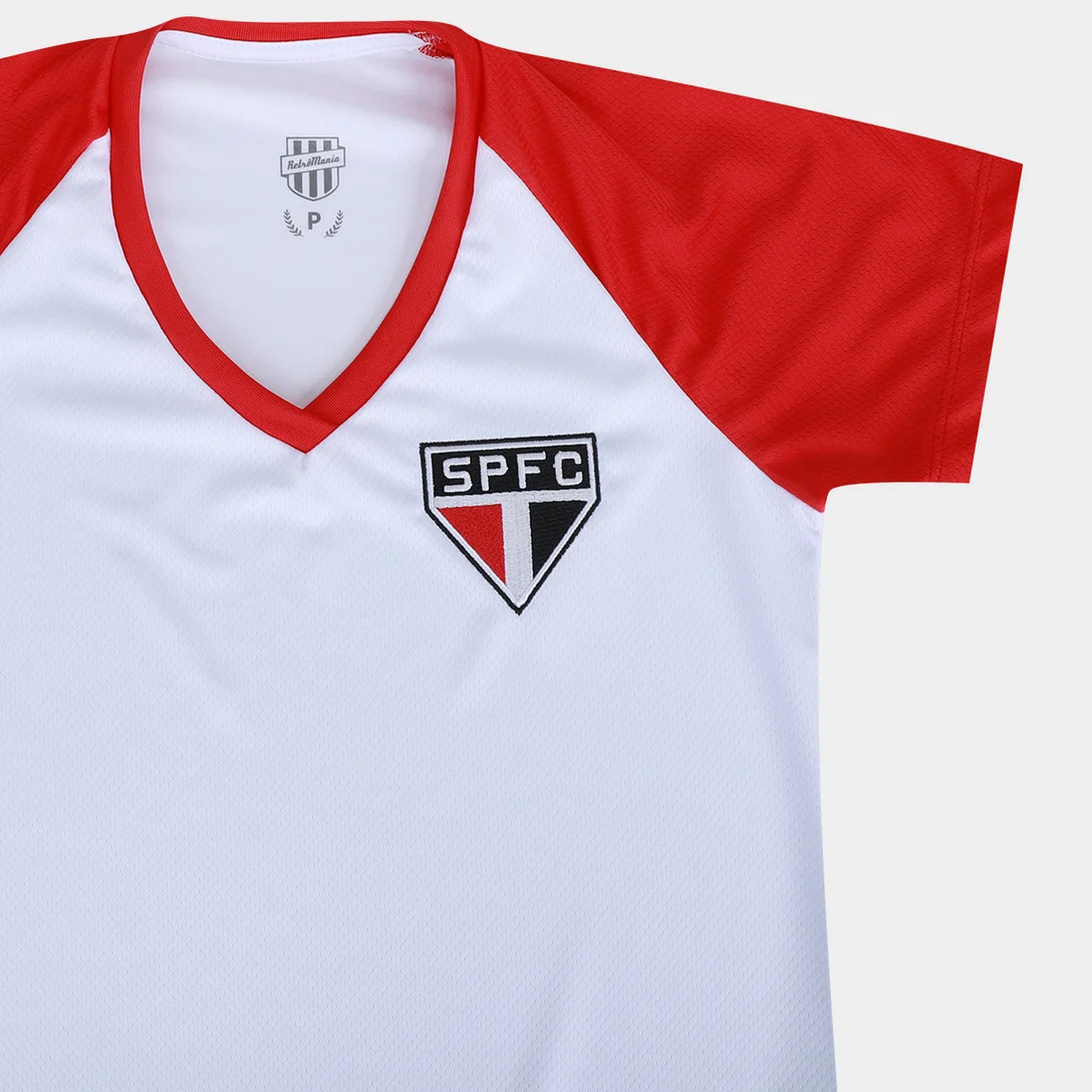 Camiseta São Paulo Retrômania Feminina - Branco - Image 5