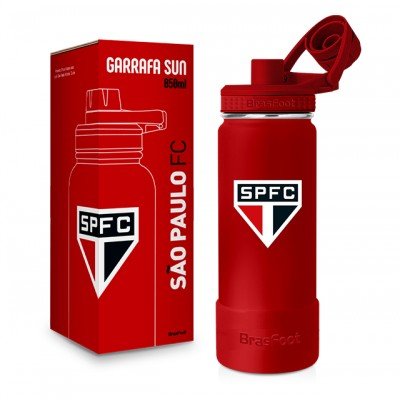GARRAFA TÉRMICA SUN C/ BASE SILICONE PREMIUM 850ML TIMES - SÃO PAULO