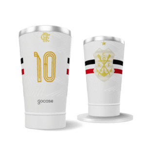 Copo Térmico Branco Flamengo Escudo CRF 3 470 Ml 2025