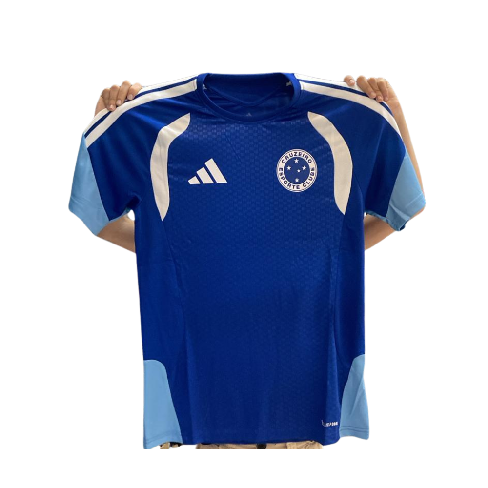 Camisa Cruzeiro Treino Adidas Masculina Azul 2026