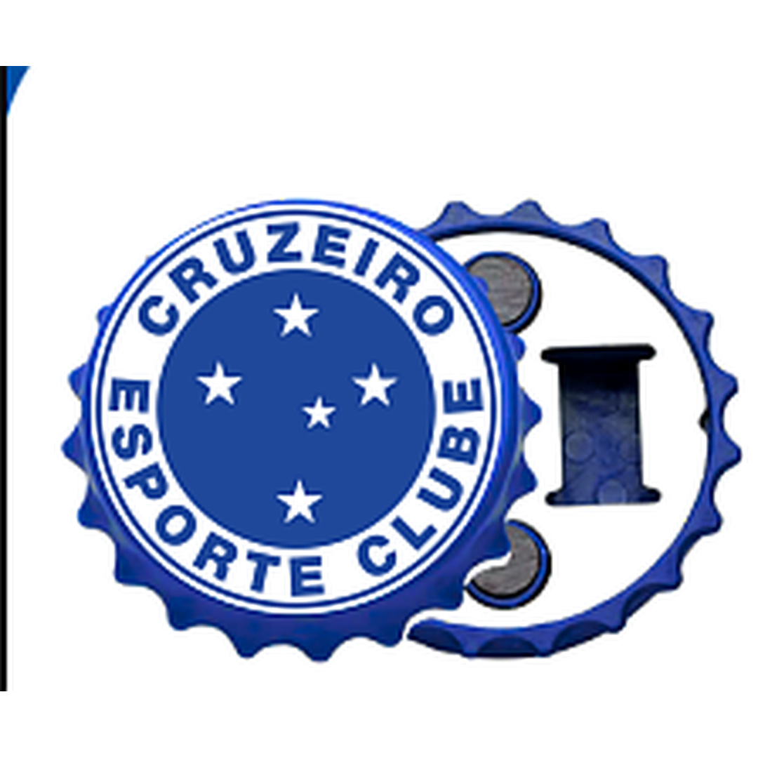 IMÃ DE GELADEIRA C/ ABRIDOR LOGO CRUZEIRO