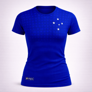 Camisa Cruzeiro Basic Azul Super Star Feminina