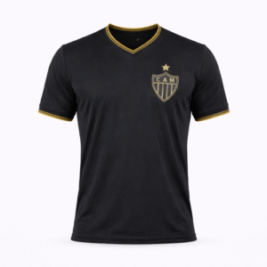 Camisa Atlético Mineiro Dry Preto e Dourado