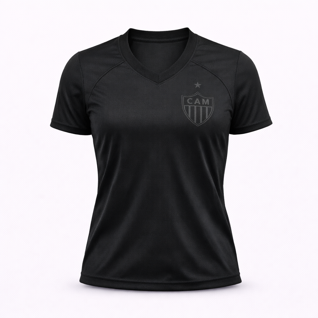 Camisa Atlético Mineiro Dry All Black Oldoni Ferminina