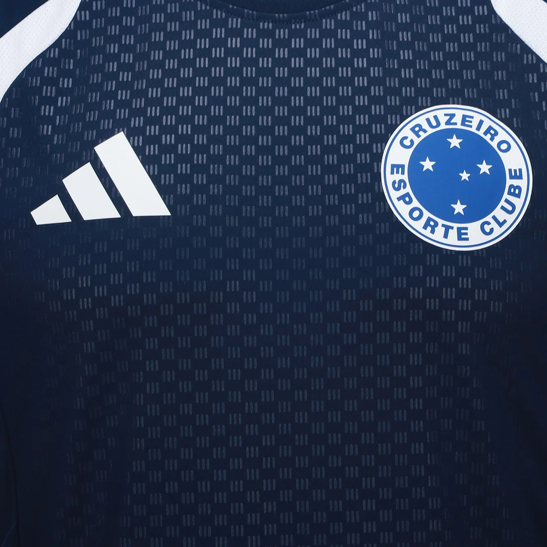 Camisa Cruzeiro 26/27 Treino Adidas Masculina - Azul Escuro - Imagem 3