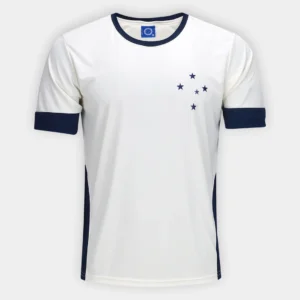 Camisa Cruzeiro Dry Off White Estrelas Masculina
