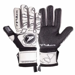Luva de Goleiro Profissional Poker Endurance III para Grama Sintética Branca