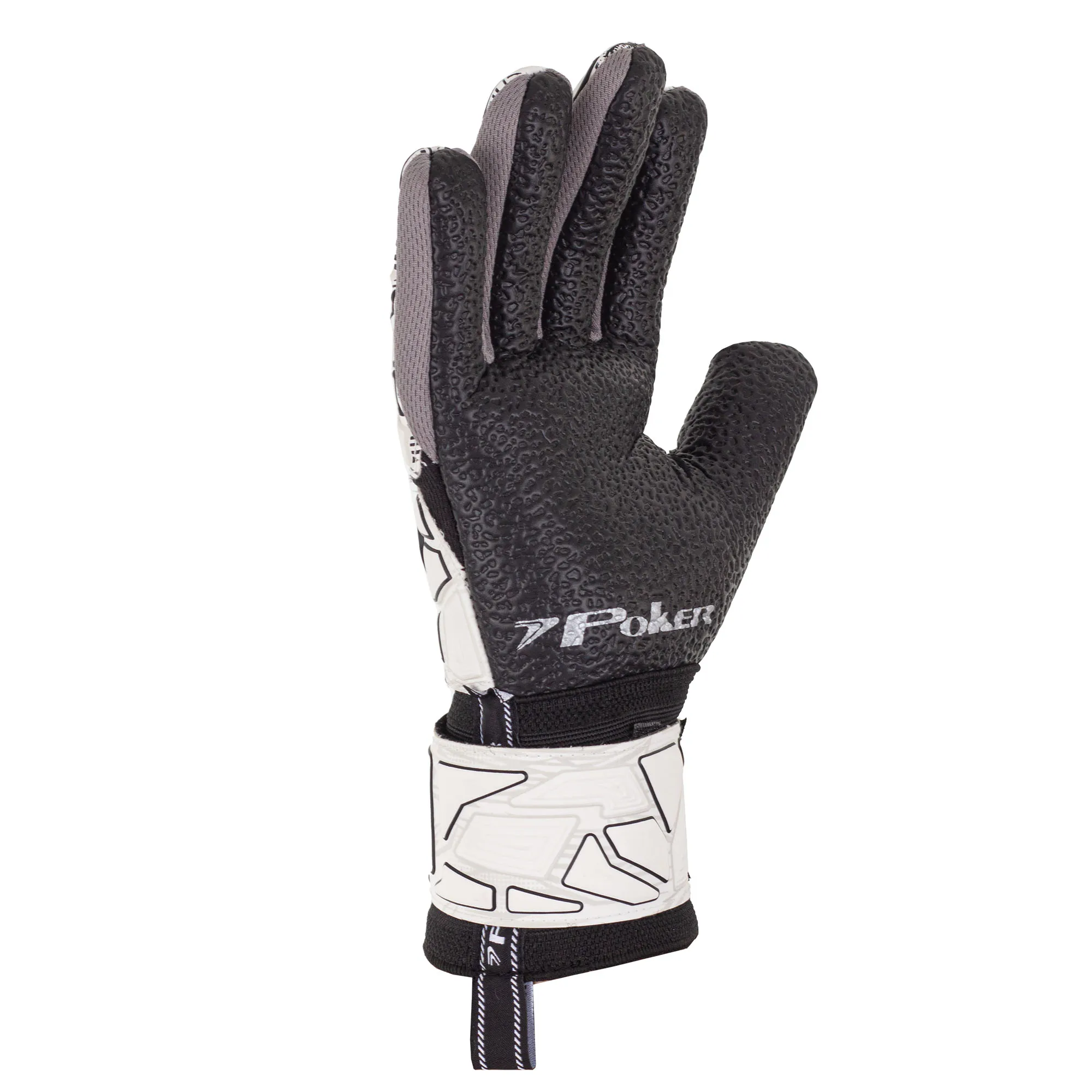 Luva de Goleiro Profissional Poker Endurance III para Grama Sintética Branca - Imagem 6