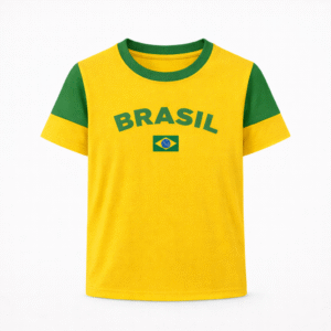 Camisa Brasil Amarela Dengo Braziline Infantil