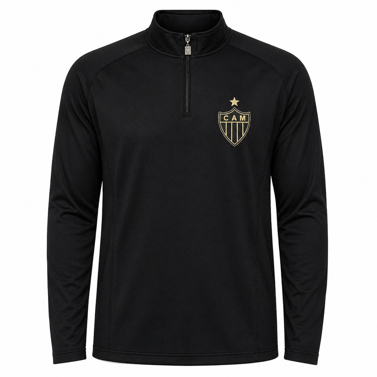 CAsaco com Ziper Atlético Mineiro Preto com Dourado