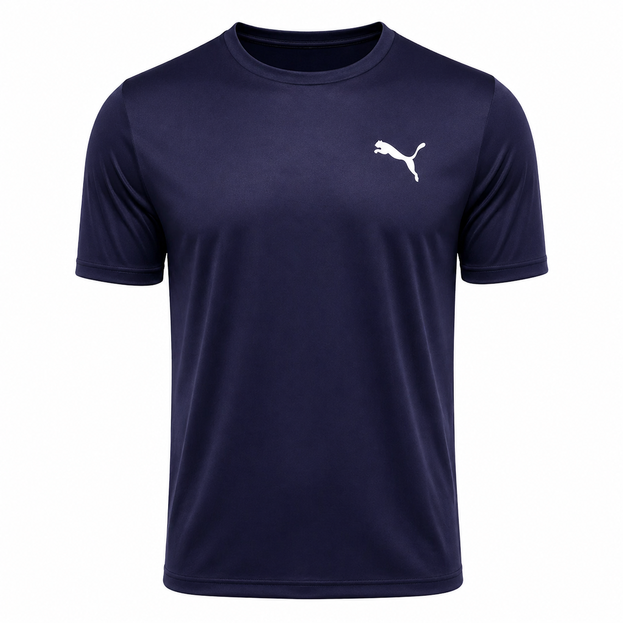 Camiseta Puma ESS Small Logo Poly Azul Marinho