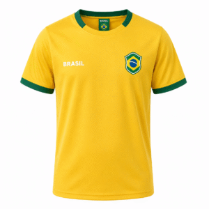 Camisa Brasil Amarela Ipe Braziline Infantil
